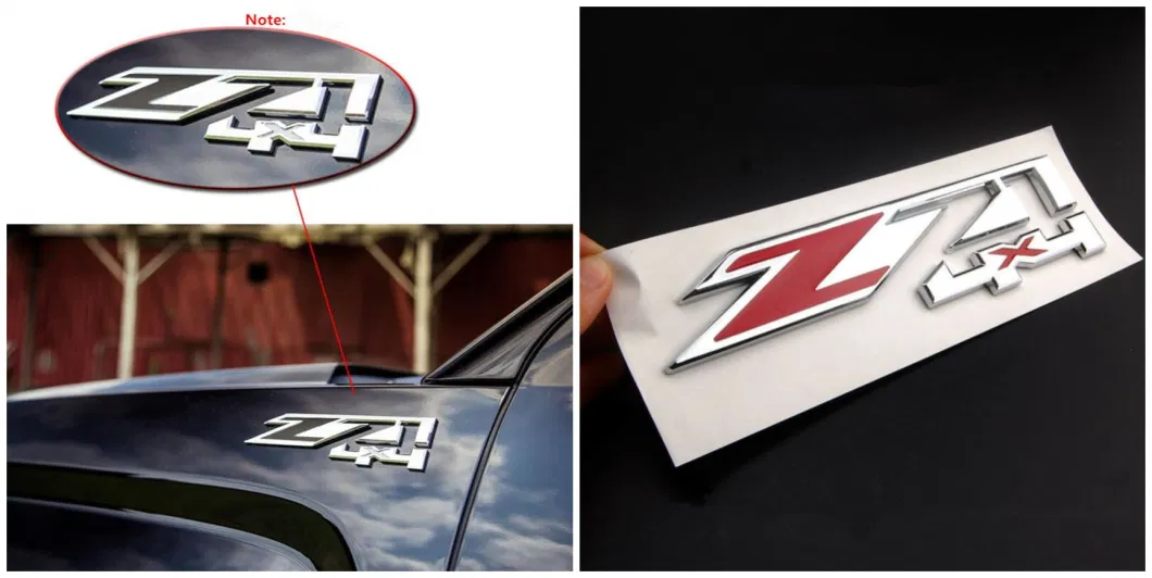 Z71 4X4 Fit for Silverado Camaro Emblem Fender Badge Decal Sticker Logo Car Accessories Car Parts Decoration ABS Plastic Emblem