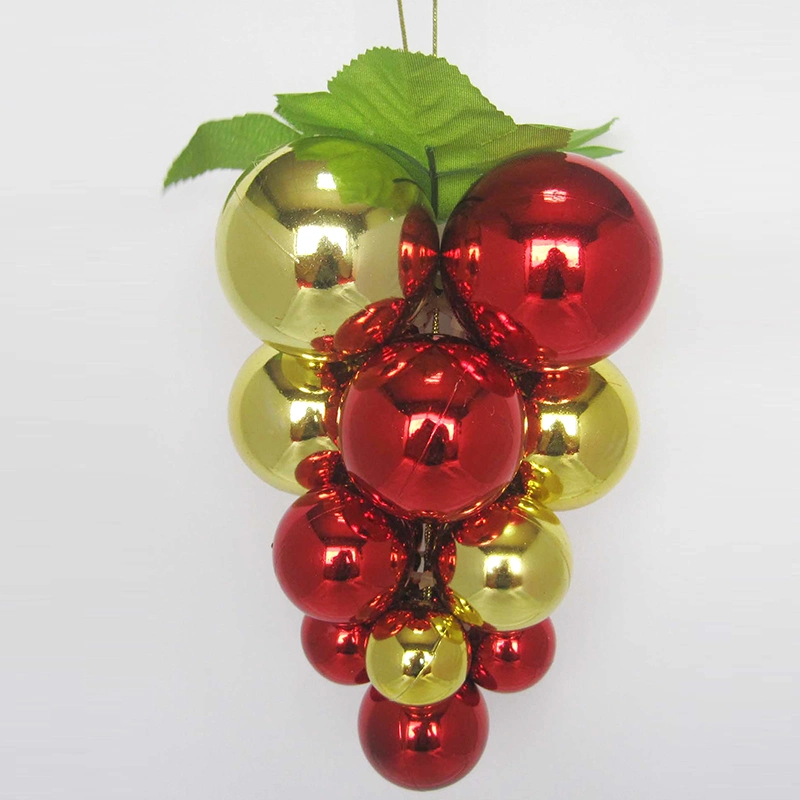 Wholesale Artificial Plastic Grape Shape Decorations Bunch Decorative Christmas Decor